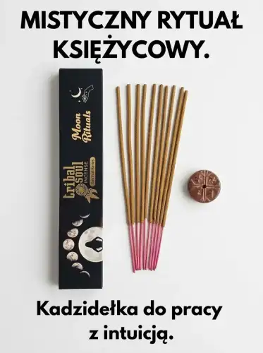 Kadzidełka Duchowe Tribal Soul Rytuał Księżycowy z Podstawką 15g (3)_1.webp