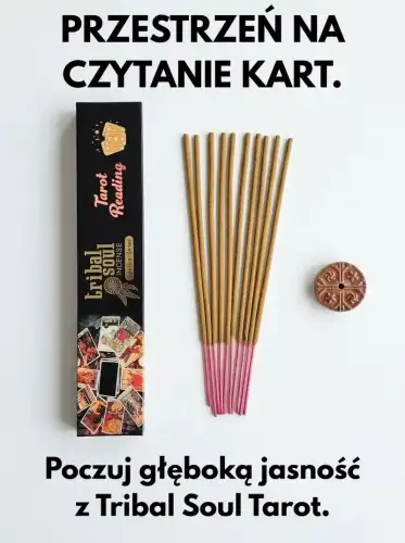 Kadzidełka Duchowe Tribal Soul Tarot Reading z Podstawką 15g (3)_1.webp
