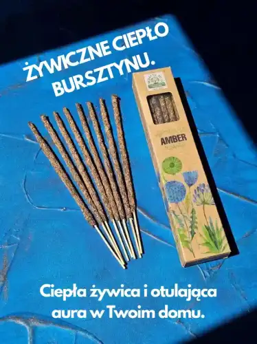 Kadzidełka Botaniczne Namaste India Amber Bursztyn 15g