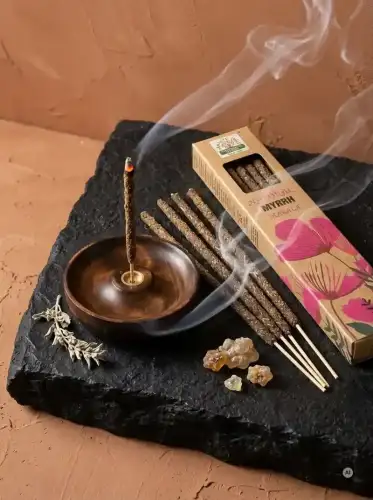 Kadzidełka Botaniczne Namaste India Mirra Myrrh 15g (3).webp