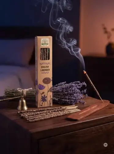 Kadzidełka Botaniczne Namaste India Angielska Lawenda English Lavender 15g (2).webp