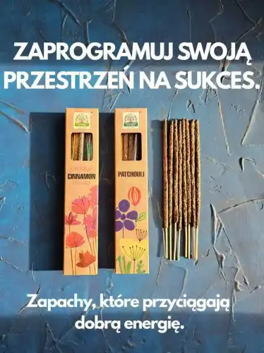 Kadzidełka Botaniczne Namaste India Zestaw Duet Cynamon Cinnamon Paczula Patchouli 2x 15g