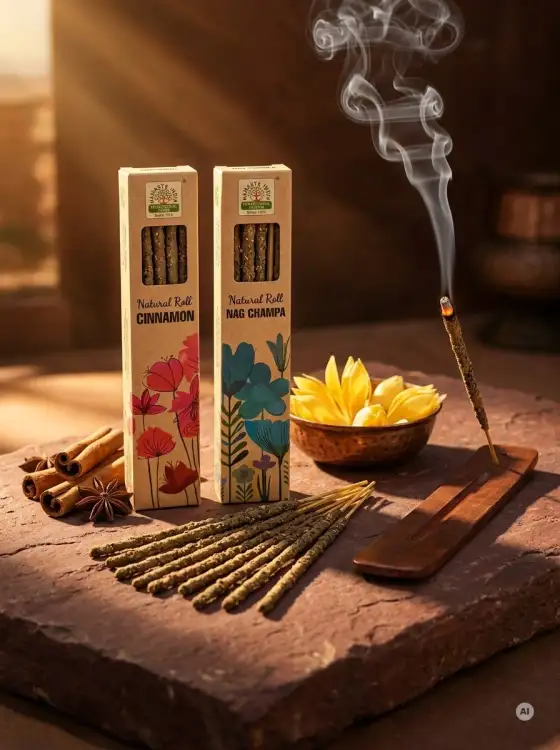 Kadzidełka Botaniczne Namaste India Zestaw Duet Cynamon Cinnamon Nag Champa 2x 15g (4).jpeg