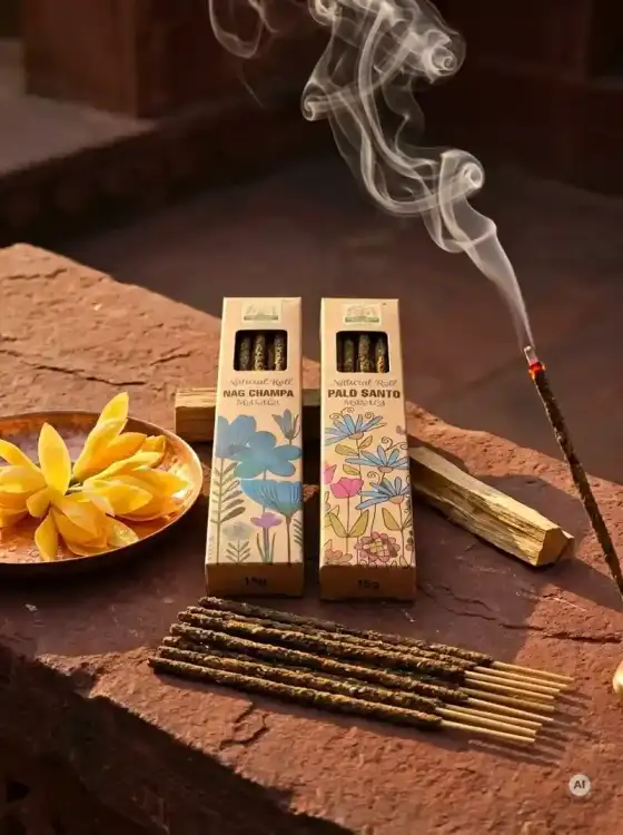 Kadzidełka Botaniczne Namaste India Zestaw Duet Nag Champa Palo Santo Święte Drzewo 2x 15g (1).webp