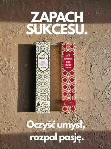 Kadzidełka Premium NOOR Oud Zestaw Duet Crystal i Ruby 2x 15g