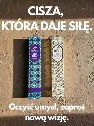 Kadzidełka Premium NOOR Oud Zestaw Duet Topaz i Crystal 2x 15g