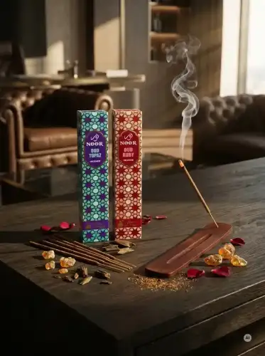 Kadzidełka Premium NOOR Oud Zestaw Duet Topaz i Ruby 2x 15g (2).webp
