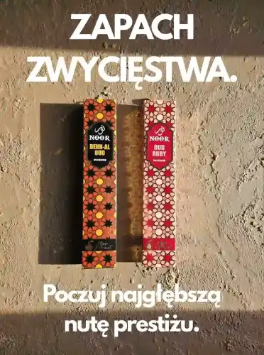 Kadzidełka Premium NOOR Oud Zestaw Duet Dehn Al Oud i Ruby 2x 15g