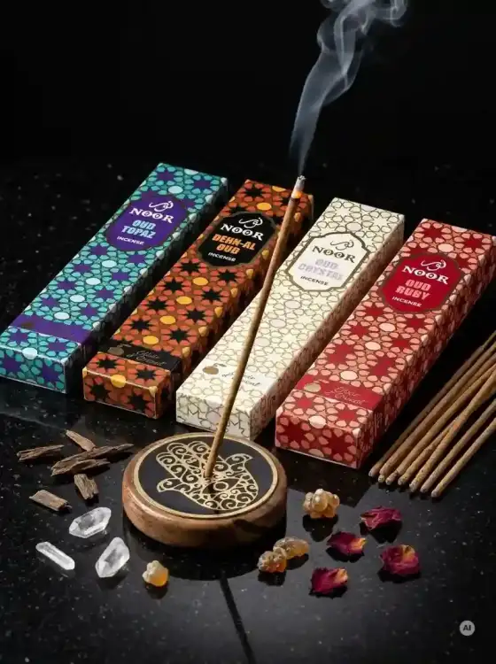 Zestaw kadzidełek Noor Oud Elixir Wielka Kolekcja Komplet 4 zapachów (4x 15g) (1).webp