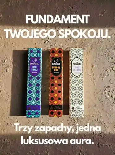 Kadzidełka Premium NOOR Oud Elixir Zestaw Tercet Topaz, Dehn Al Oud i Crystal 3x 15g