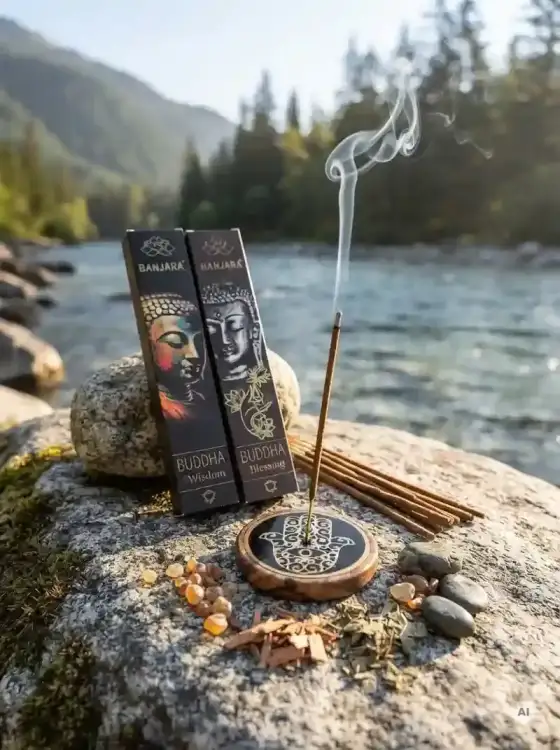 Kadzidełka BANJARA Buddha Zestaw Duet Wisdom i Blessing 2x15g (3).webp