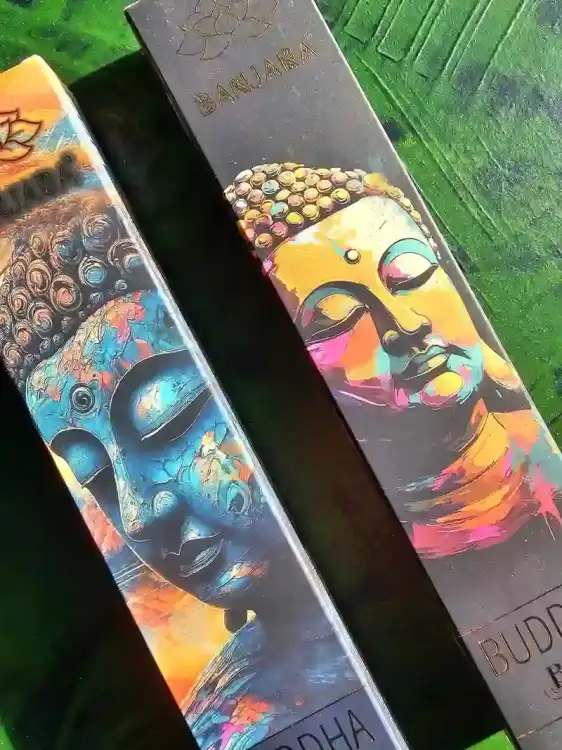 Zestaw kadzidełek Banjara Buddha Duet Harmony &amp; Bliss (2x 15g) (4).webp