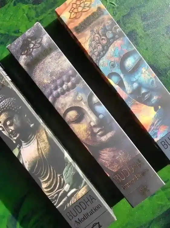 Kadzidełka BANJARA Buddha Zestaw Tercet Meditation, Inner Peace i Harmony 3x15g (4).webp