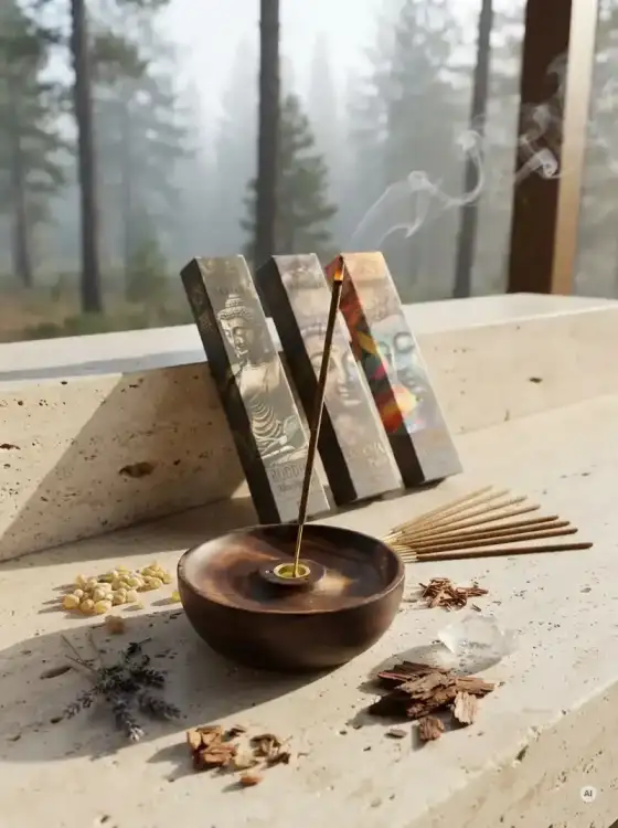 Kadzidełka BANJARA Buddha Zestaw Tercet Meditation, Inner Peace i Harmony 3x15g (2).webp