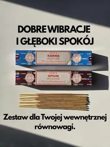 Kadzidełka SATYA Zestaw Duet Karma i Opium 2x15g (4).webp
