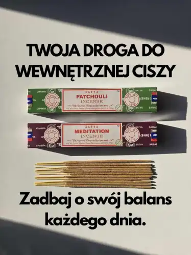 Kadzidełka SATYA Zestaw Duet Patchouli i Meditation Paczula i Medytacja 2x15g