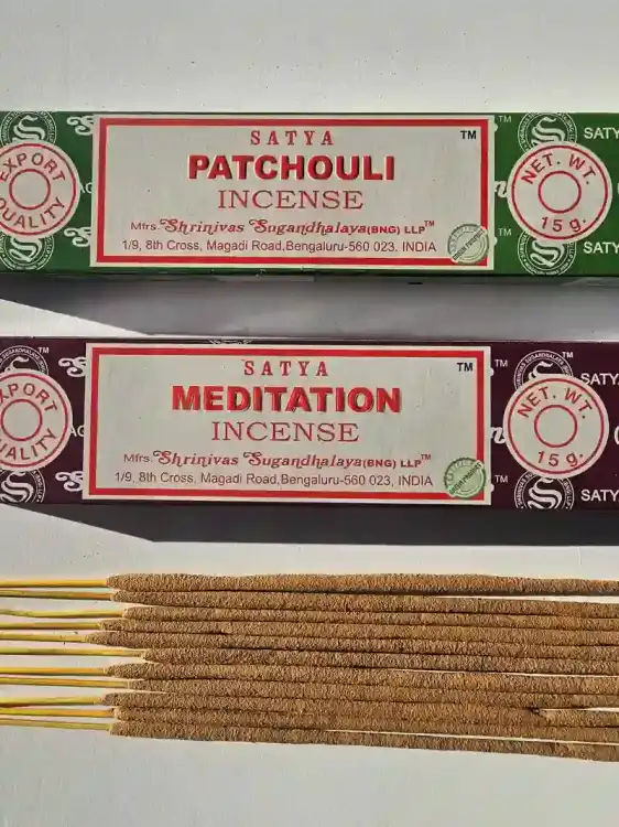 Kadzidełka SATYA Zestaw Duet Patchouli i Meditation Paczula i Medytacja 2x15g (3)_1.webp