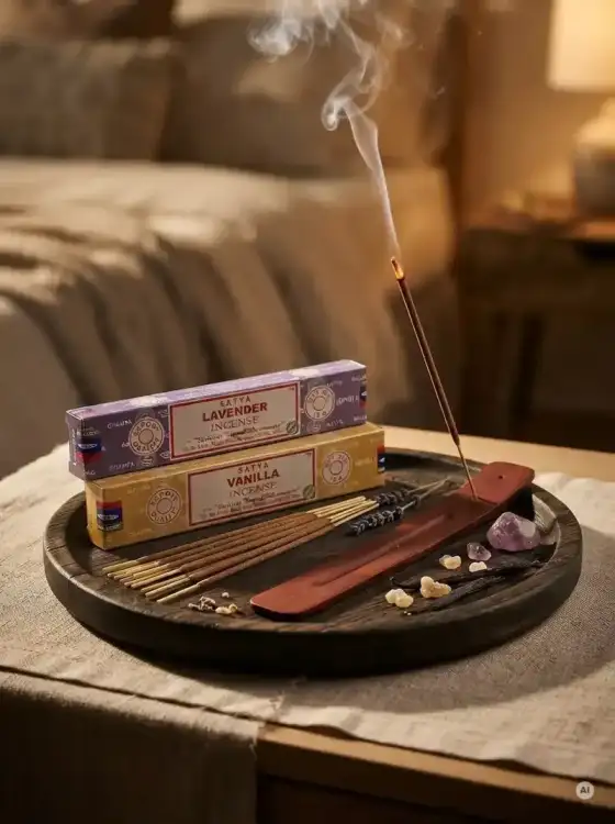 Kadzidełka SATYA Zestaw Duet Lavender i Vanilla Lawenda i Wanilia 2x15g (3).webp