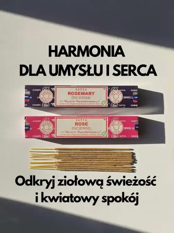 Kadzidełka SATYA Zestaw Duet Rosemary i Rose Rozmaryn i Róża 2x15g (4).webp