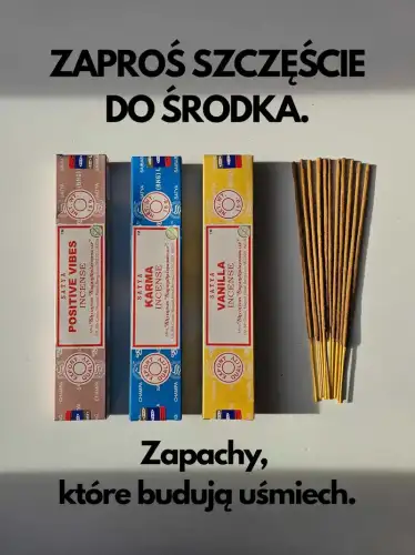 Kadzidełka SATYA Zestaw Tercet Positive Vibes Karma i Vanilla Złote Wibracje 3x15g (1)_1.webp