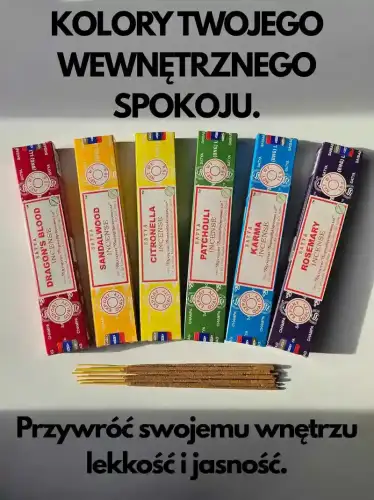 Kadzidełka SATYA Zestaw Wielka Kolekcja Komplet 6 zapachów 6x15g