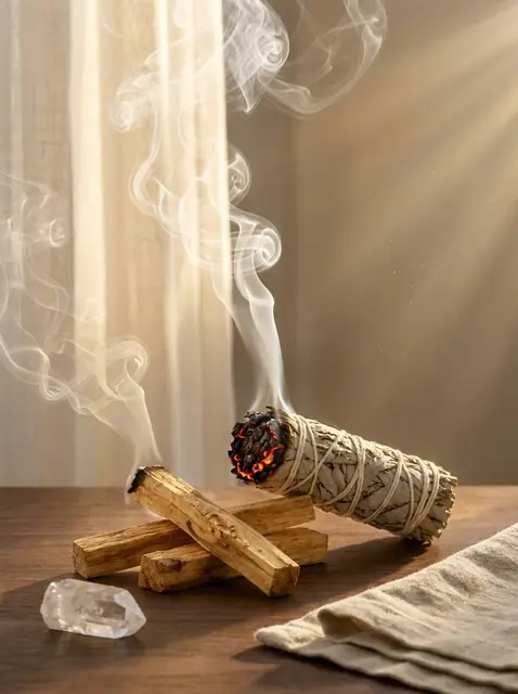 Zestaw Palo Santo 25 g i biała szałwia 10 cm – kadzidła podczas okadzania